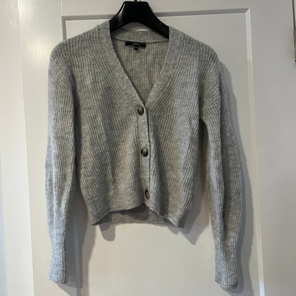 Quince Mohair Grey Sweater Cashmere
